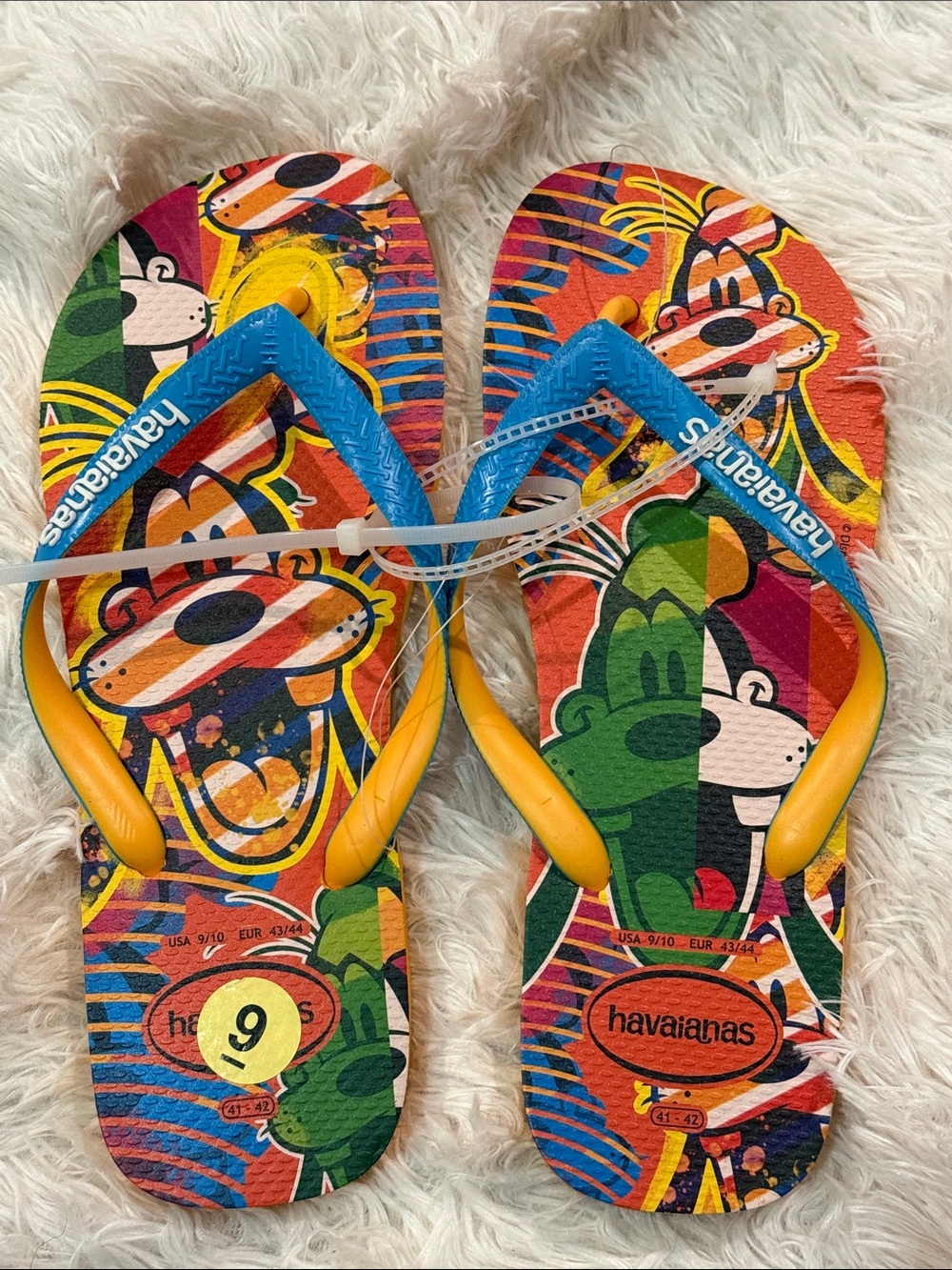 Havaianas men’s Multicolor Mickey & Friends Flip Flops